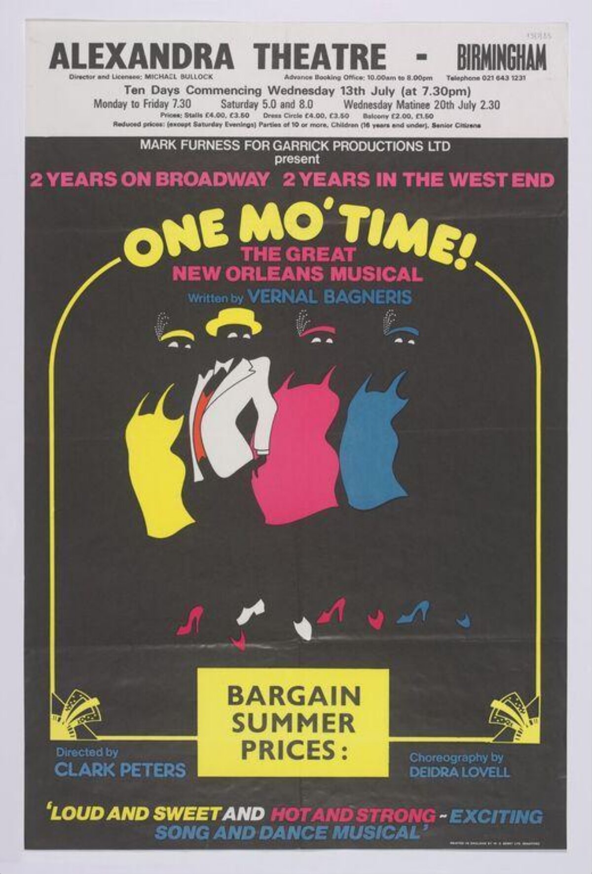 One Mo' Time Musical Promotional Poster