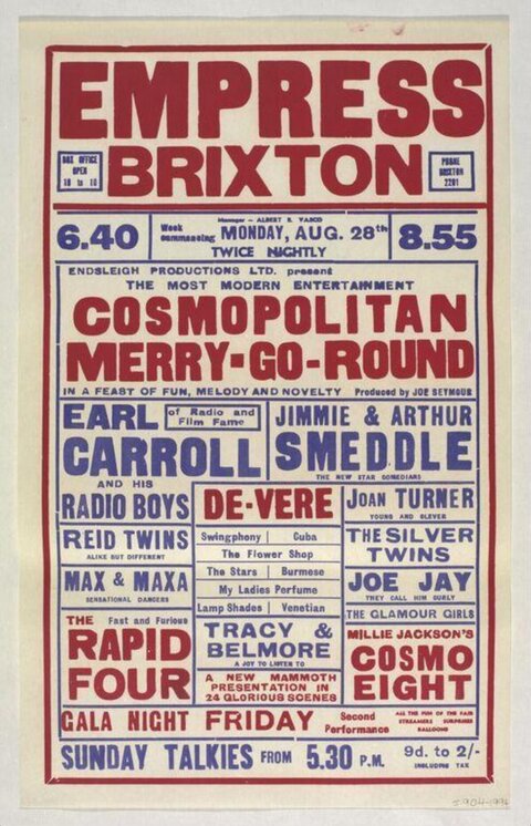 Vintage Empress Brixton Show Poster