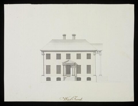 Architectural Drawing of West Front