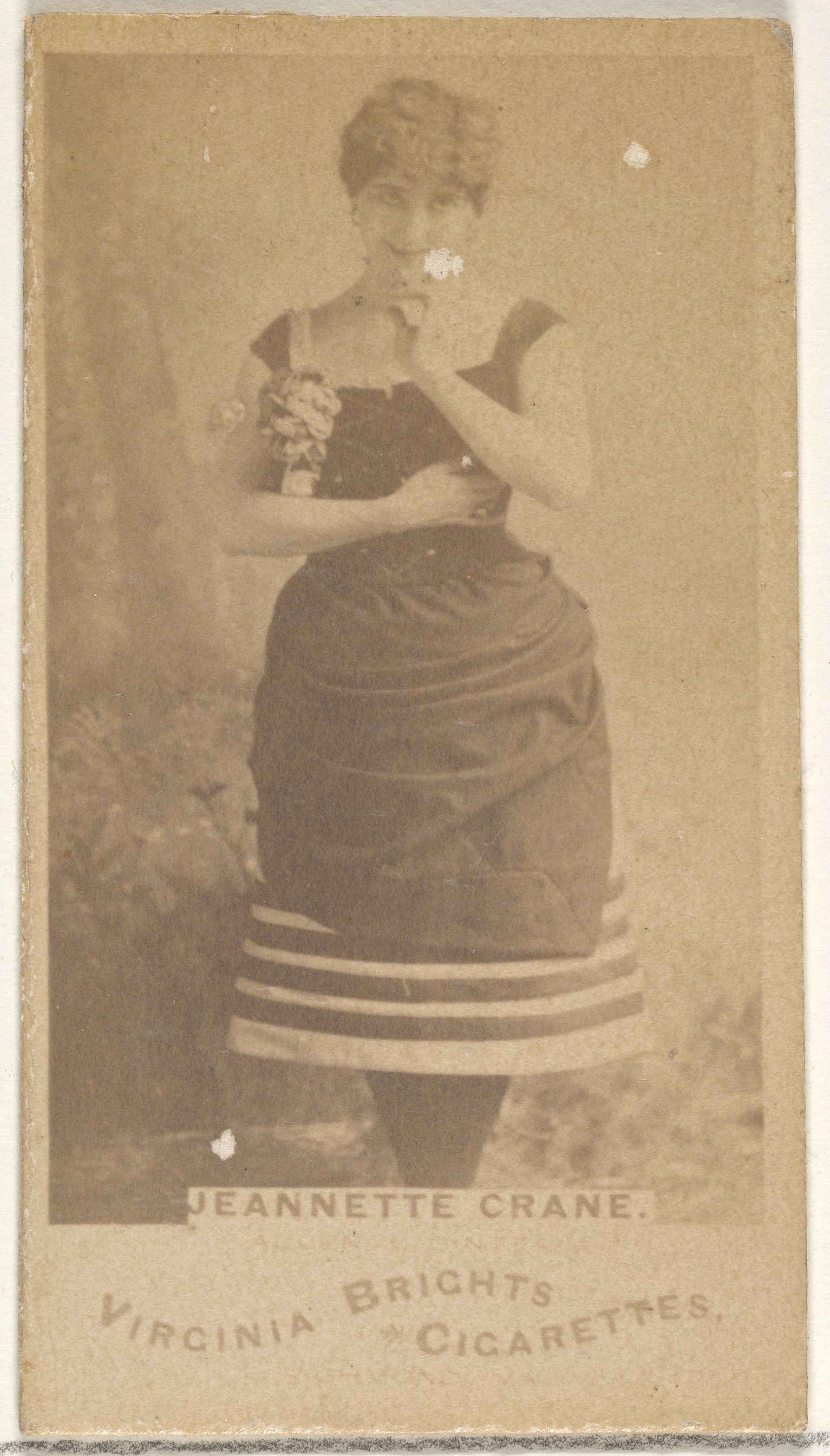 Vintage Cigarette Card of Jeannette Crane