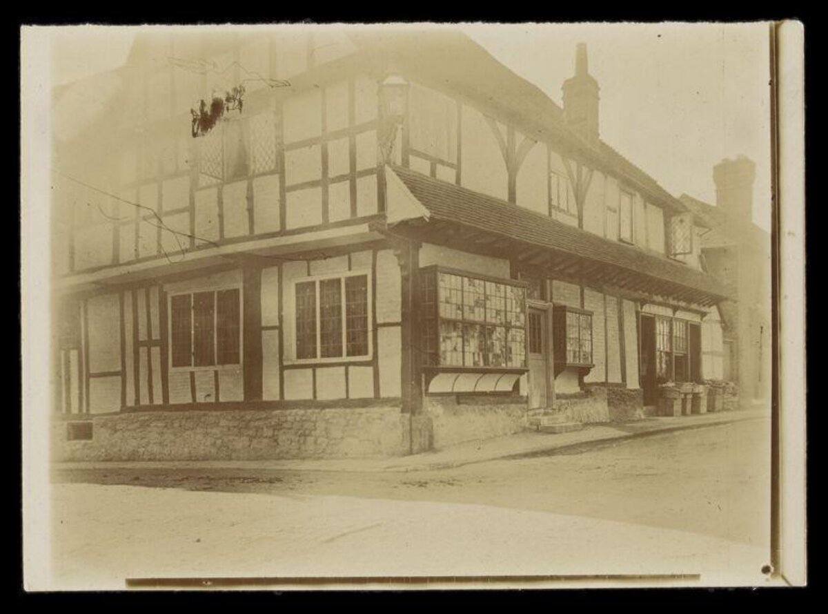 Vintage Half-timbered Corner Shop