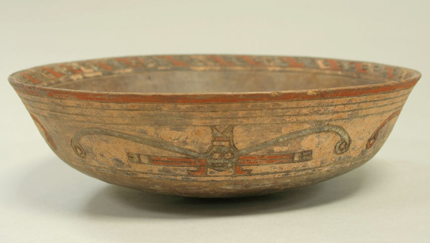 Ancient Painted Pottery Bowl