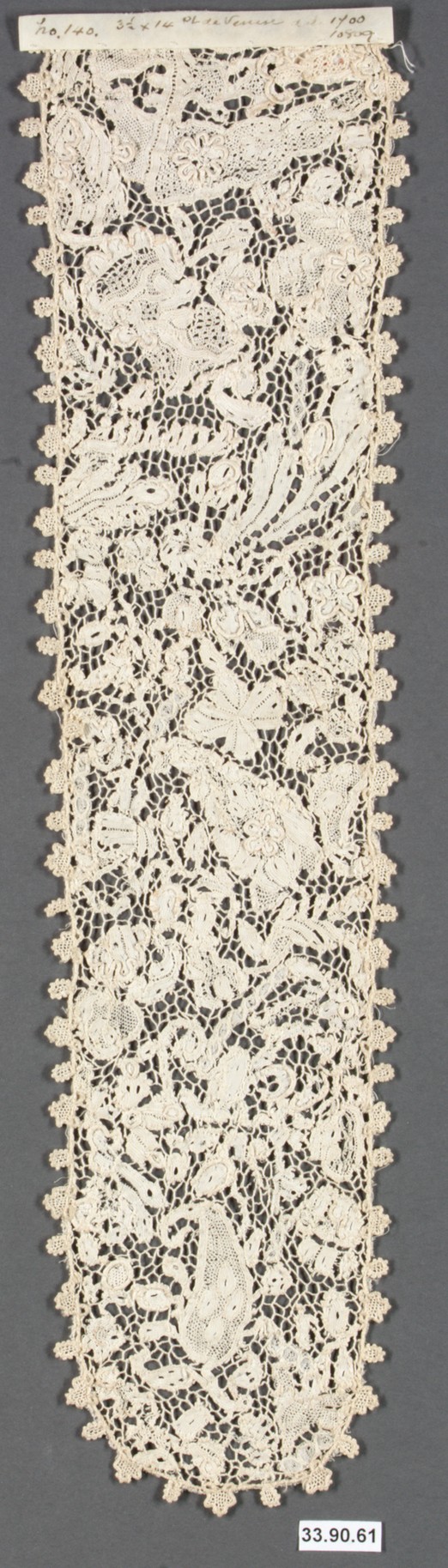 Antique Handmade Lace Panel