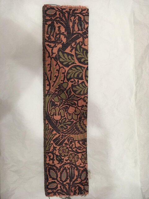 Vintage Floral Patterned Fabric Strip