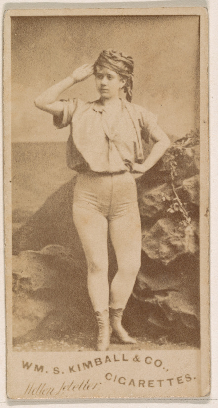 19th Century Kimball Cigarette Card Portrait