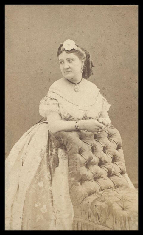 Vintage Seated Woman Portrait