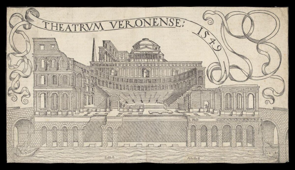 1549 Engraving of Verona Theatre