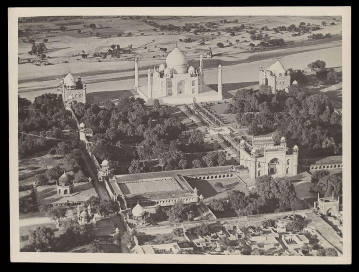 Aerial View of Taj Mahal