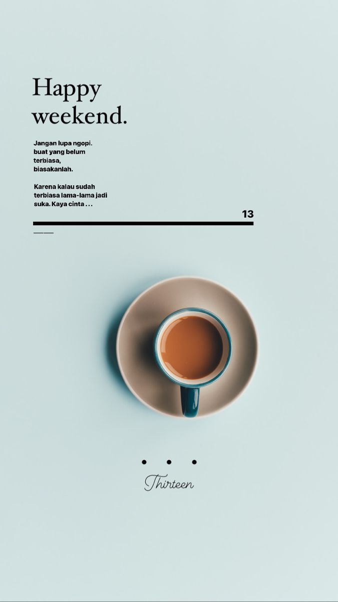 Happy Weekend Coffee Greeting