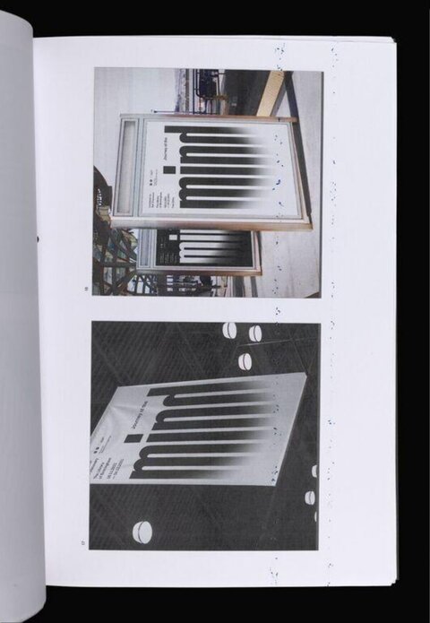 Book Page with Minimalist Poster Photos