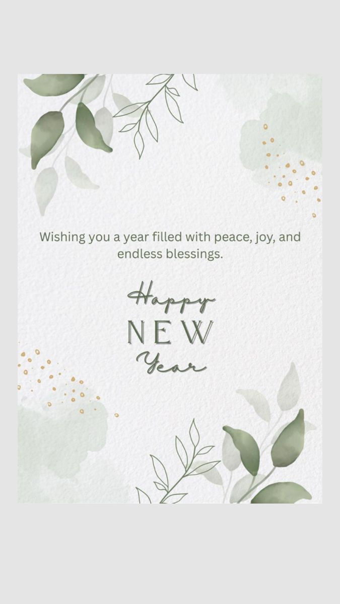 Happy New Year Greeting Card