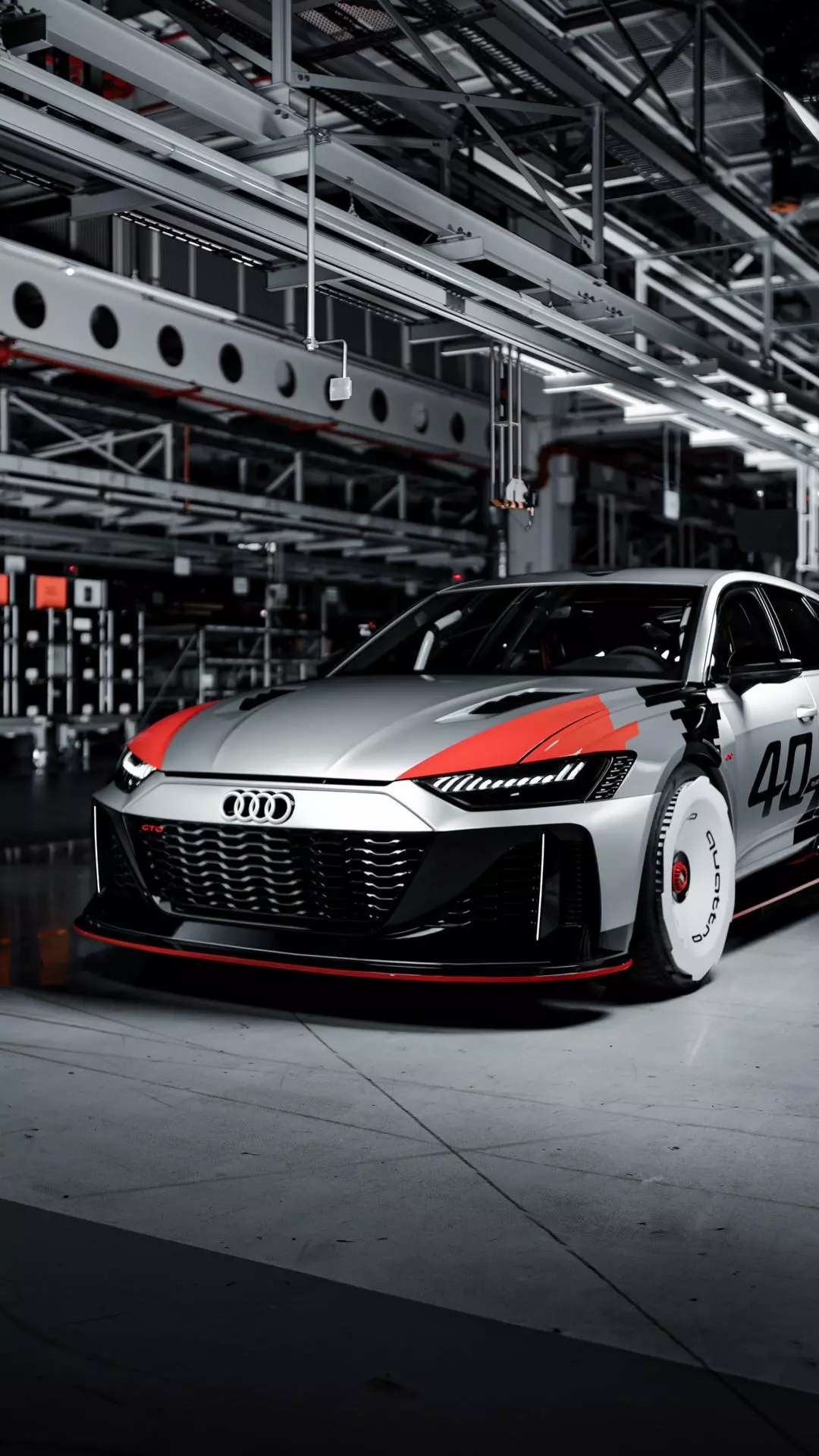 Audi Concept Race Car in Factory