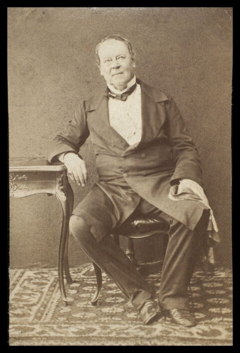 Vintage Portrait of Seated Gentleman