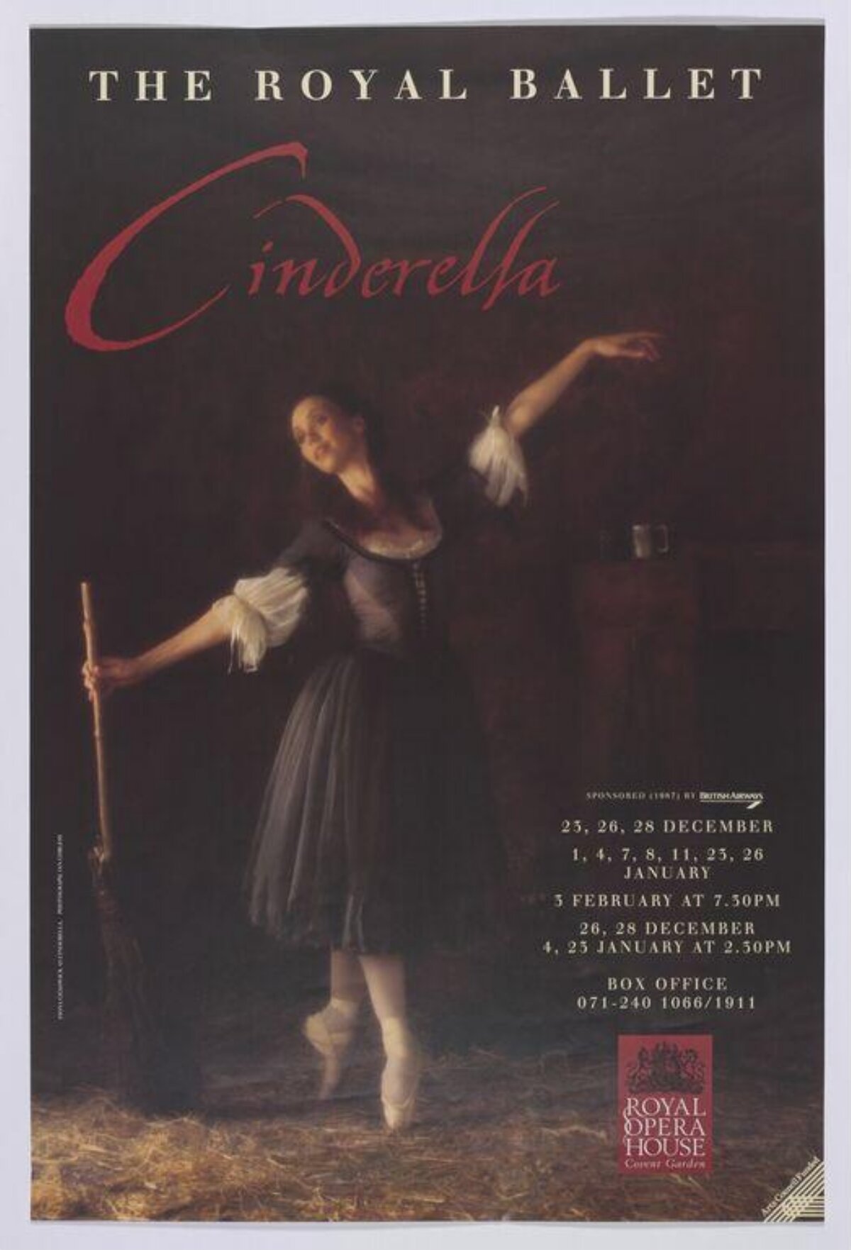 Royal Ballet Cinderella Performance Poster