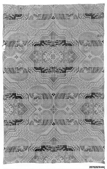 Antique Geometric Patterned Textile Fragment