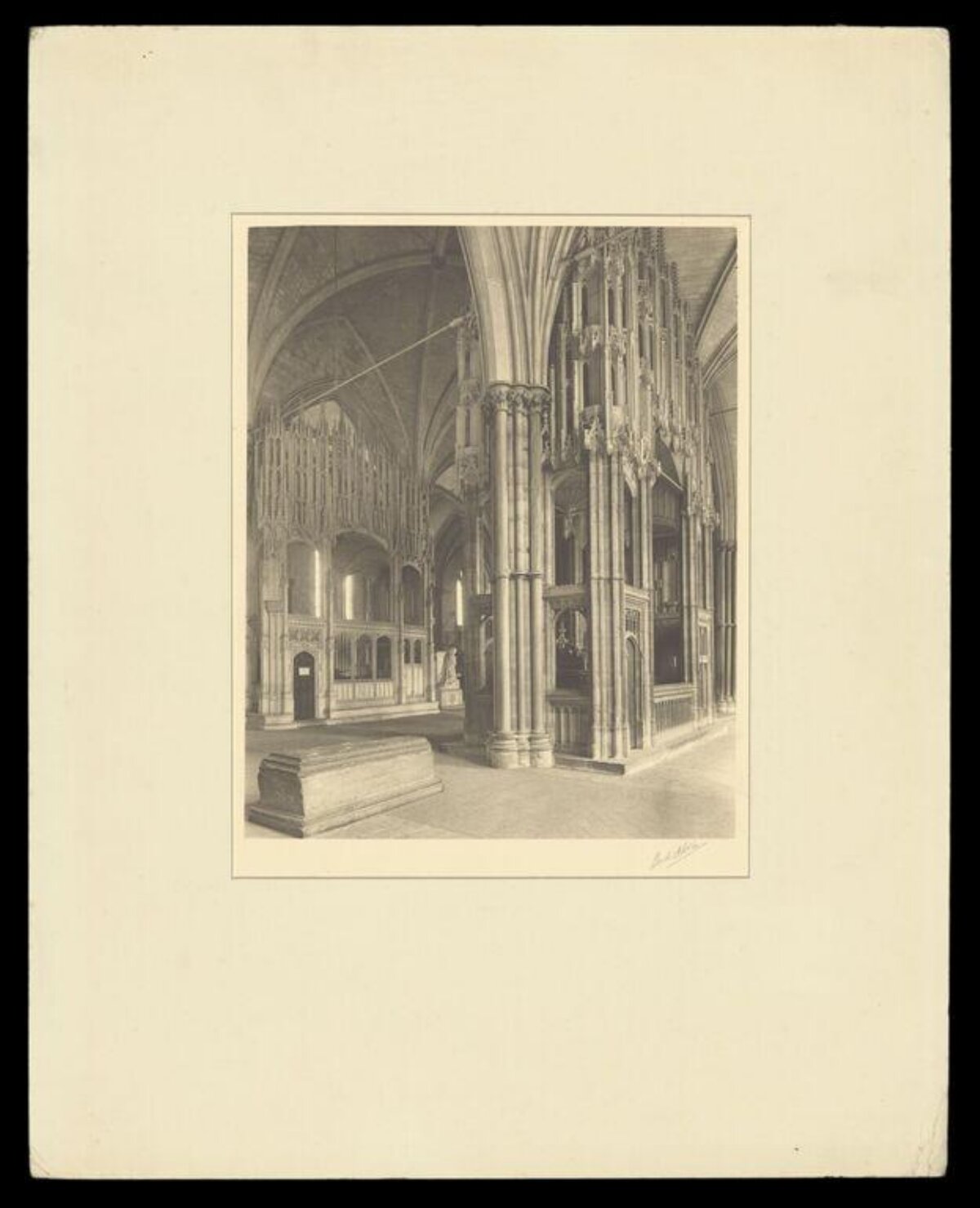 Gothic Cathedral Interior View