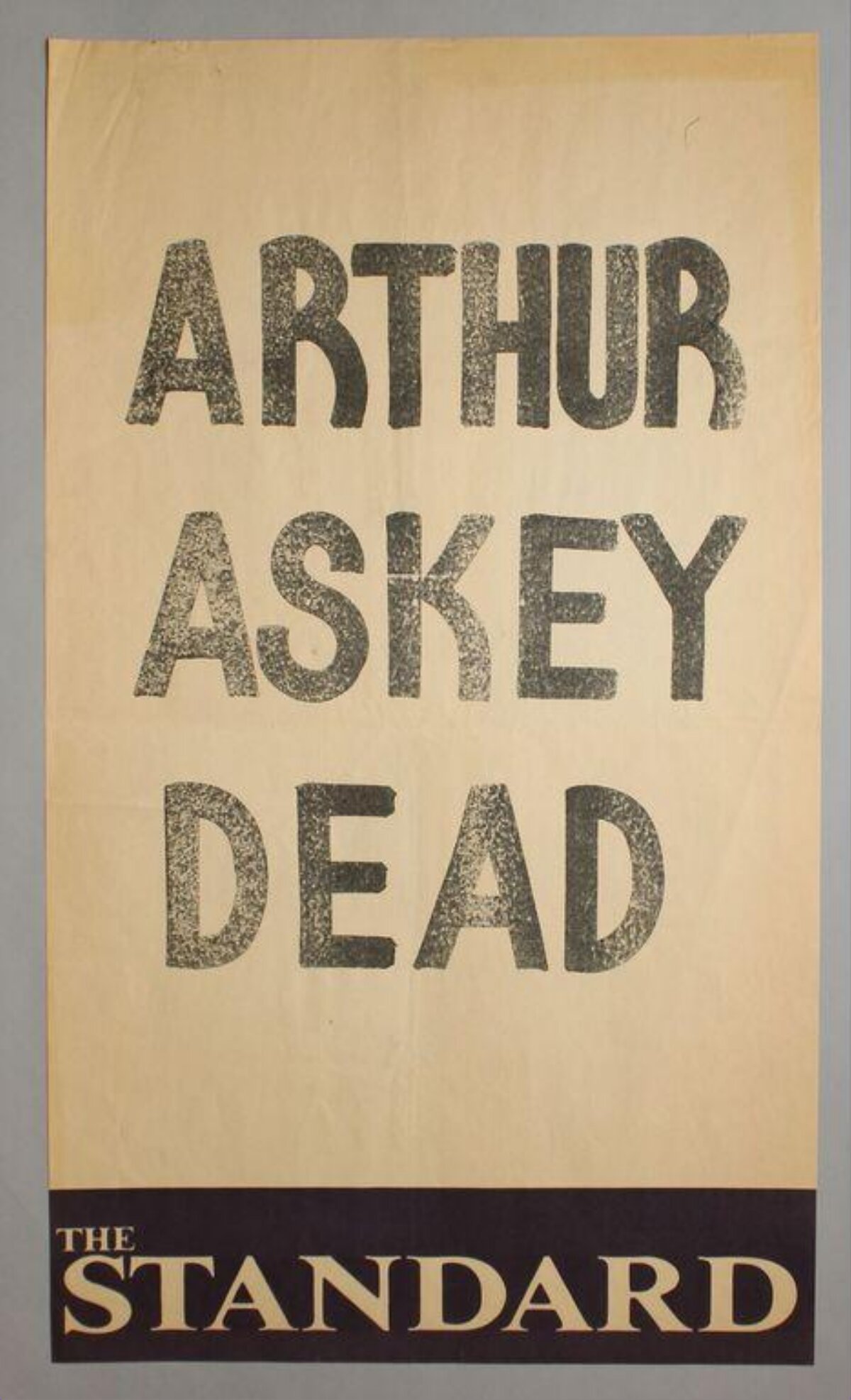 Arthur Askey Death Announcement Poster