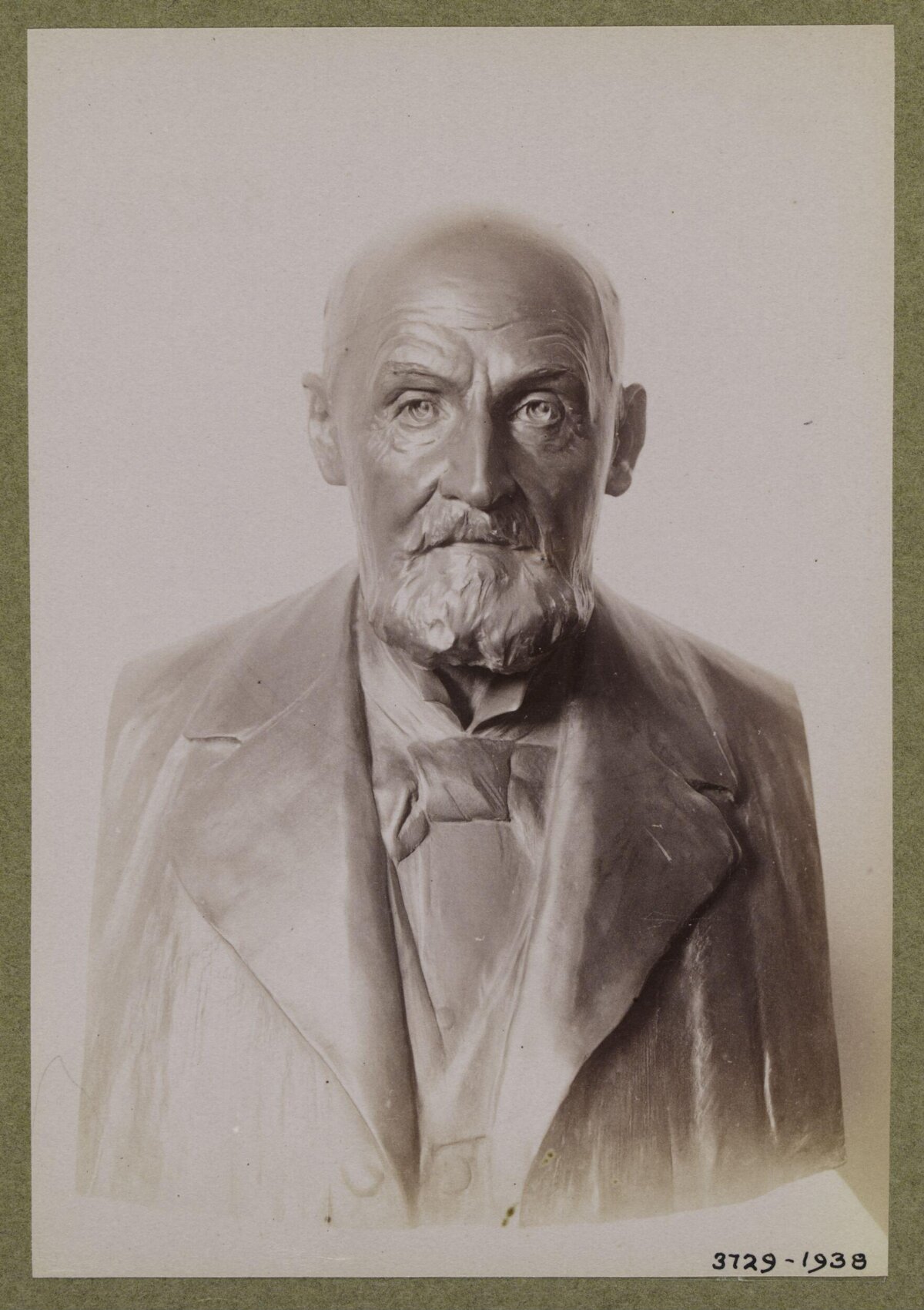 Vintage Photo of Bust of Elderly Man