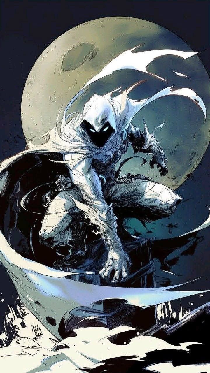 Moon Knight Under Full Moon