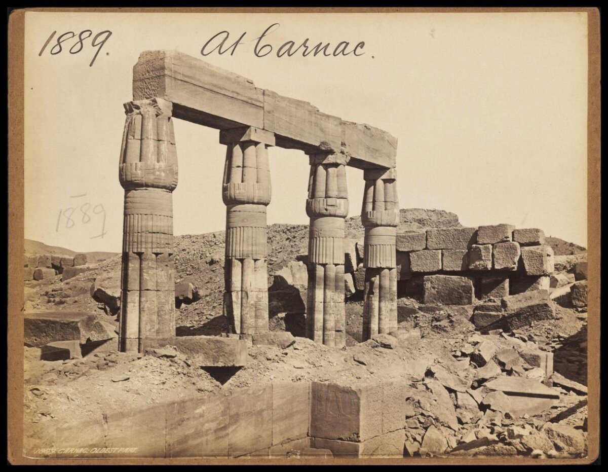 1889 Karnak Temple Ruins