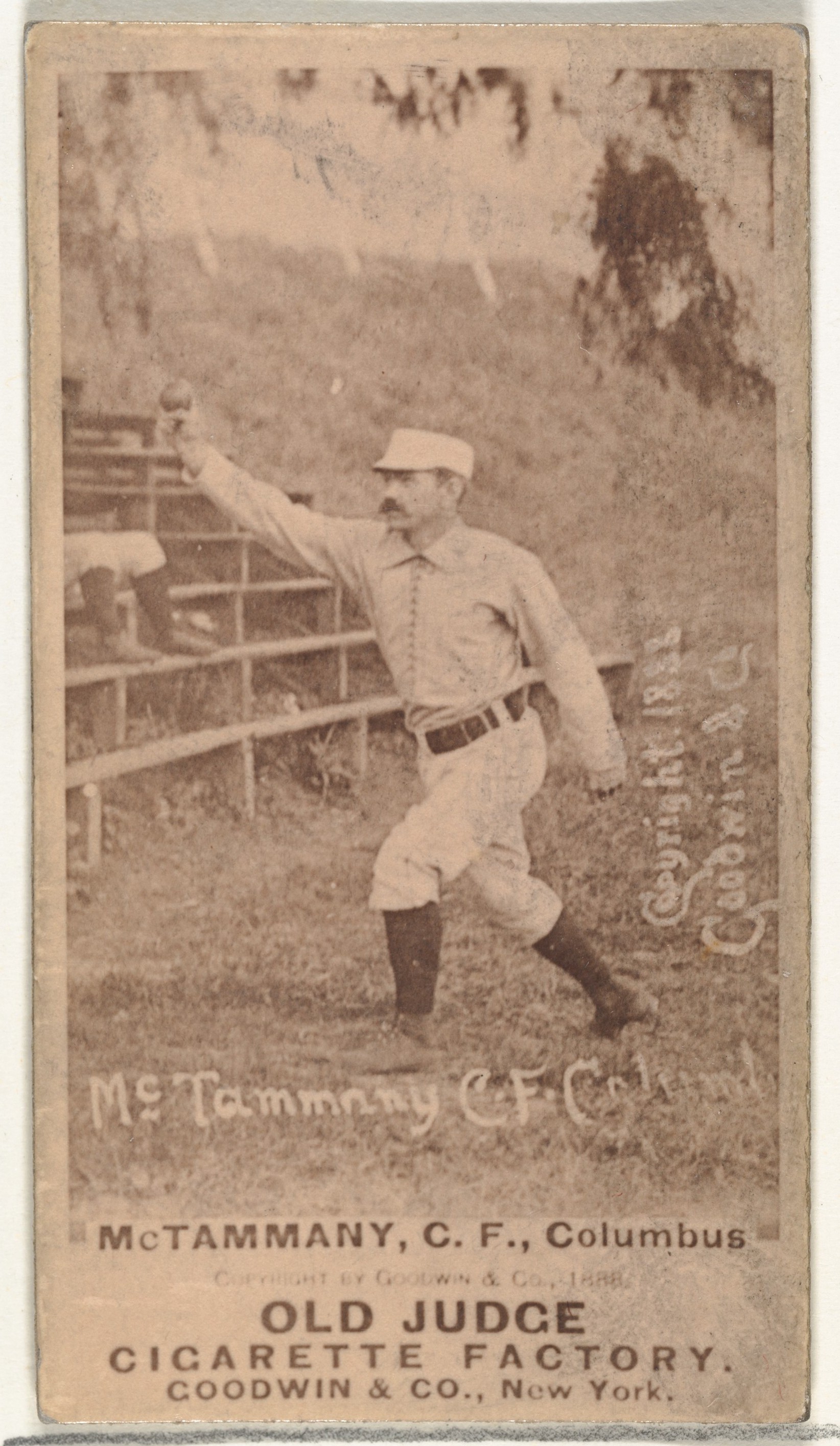 1888 Old Judge Baseball Cigarette Card