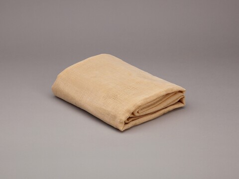 Folded Beige Linen Cloth