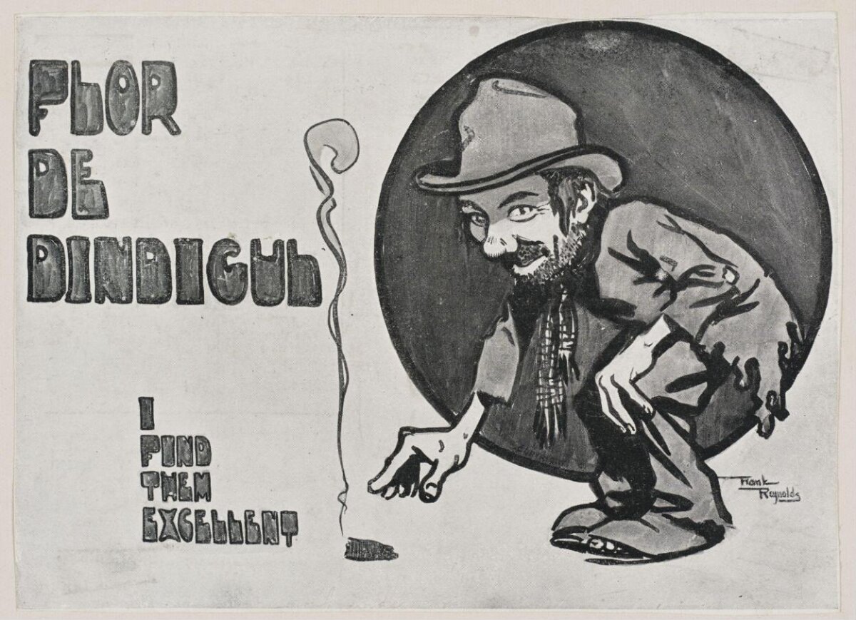Vintage Flor De Dindiguh Cigarette Ad