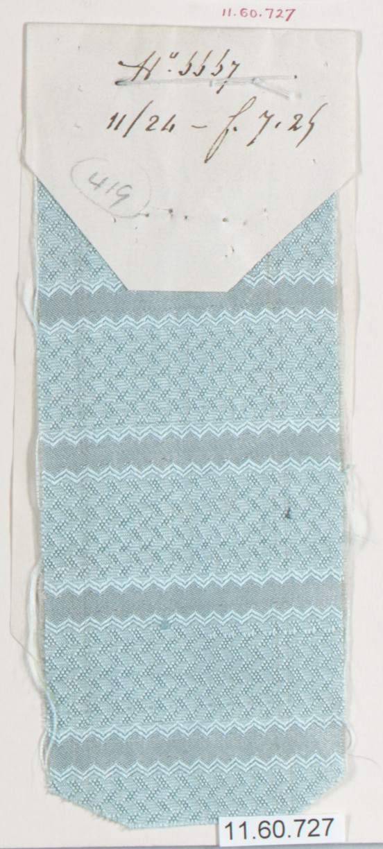 Archived Light Blue Textile Fabric Sample
