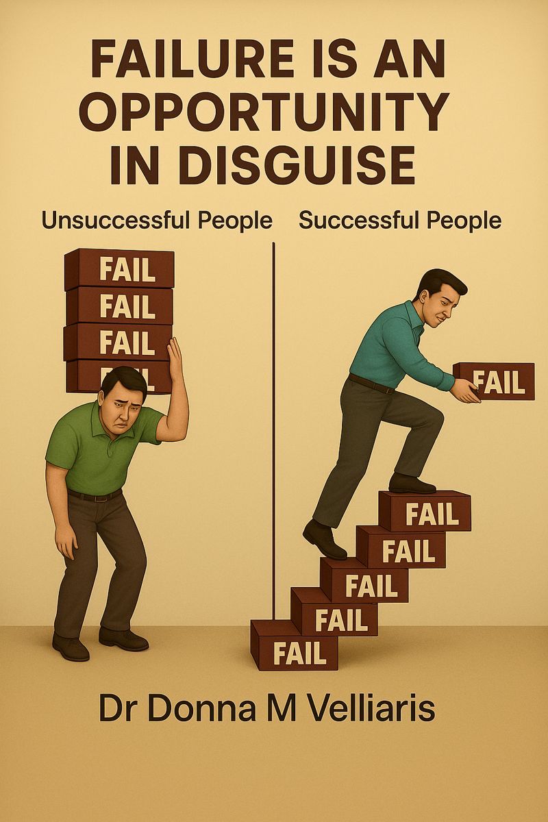 Failure As Opportunity Motivational Infographic