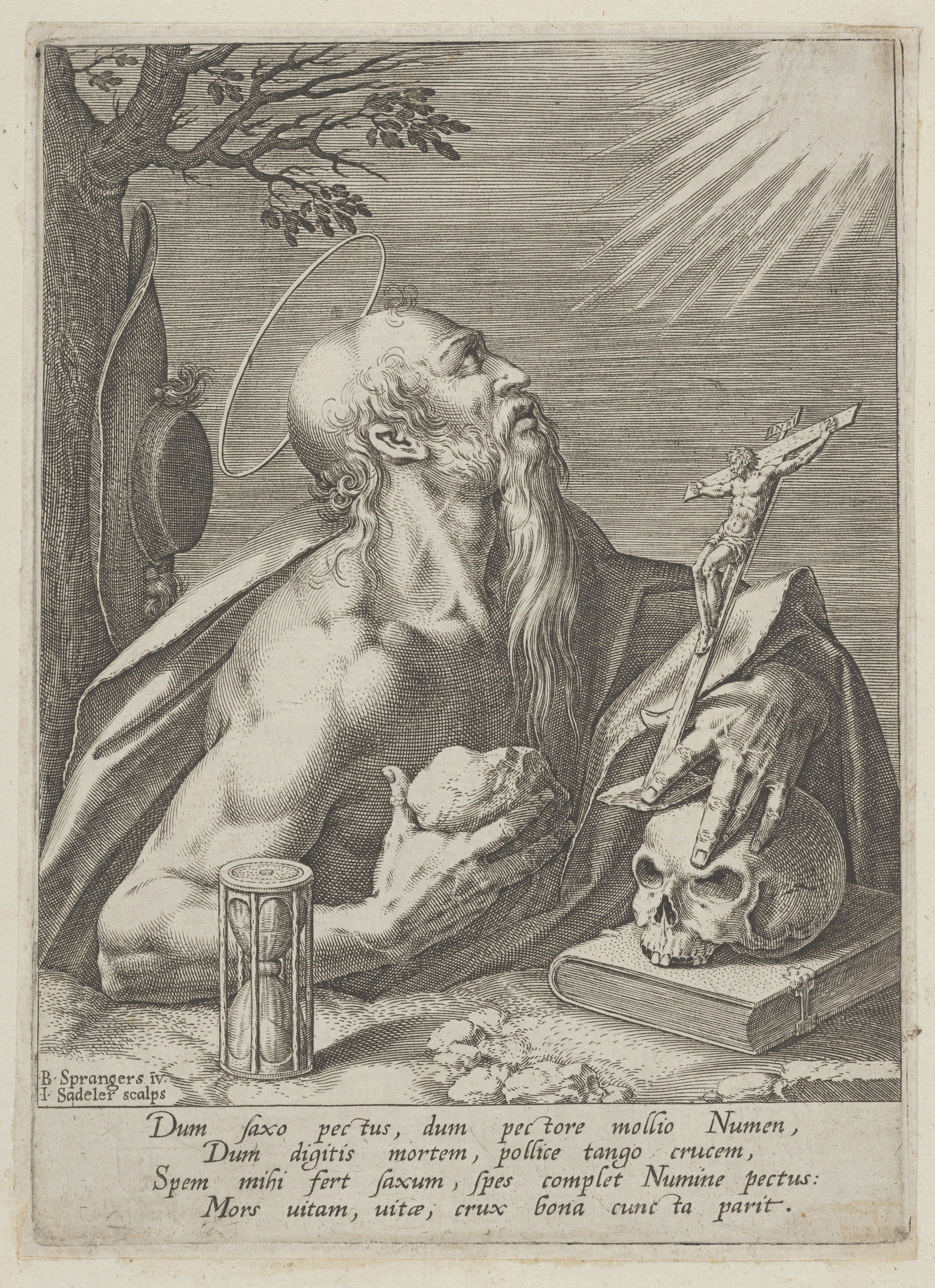 Penitent Saint Jerome Engraving