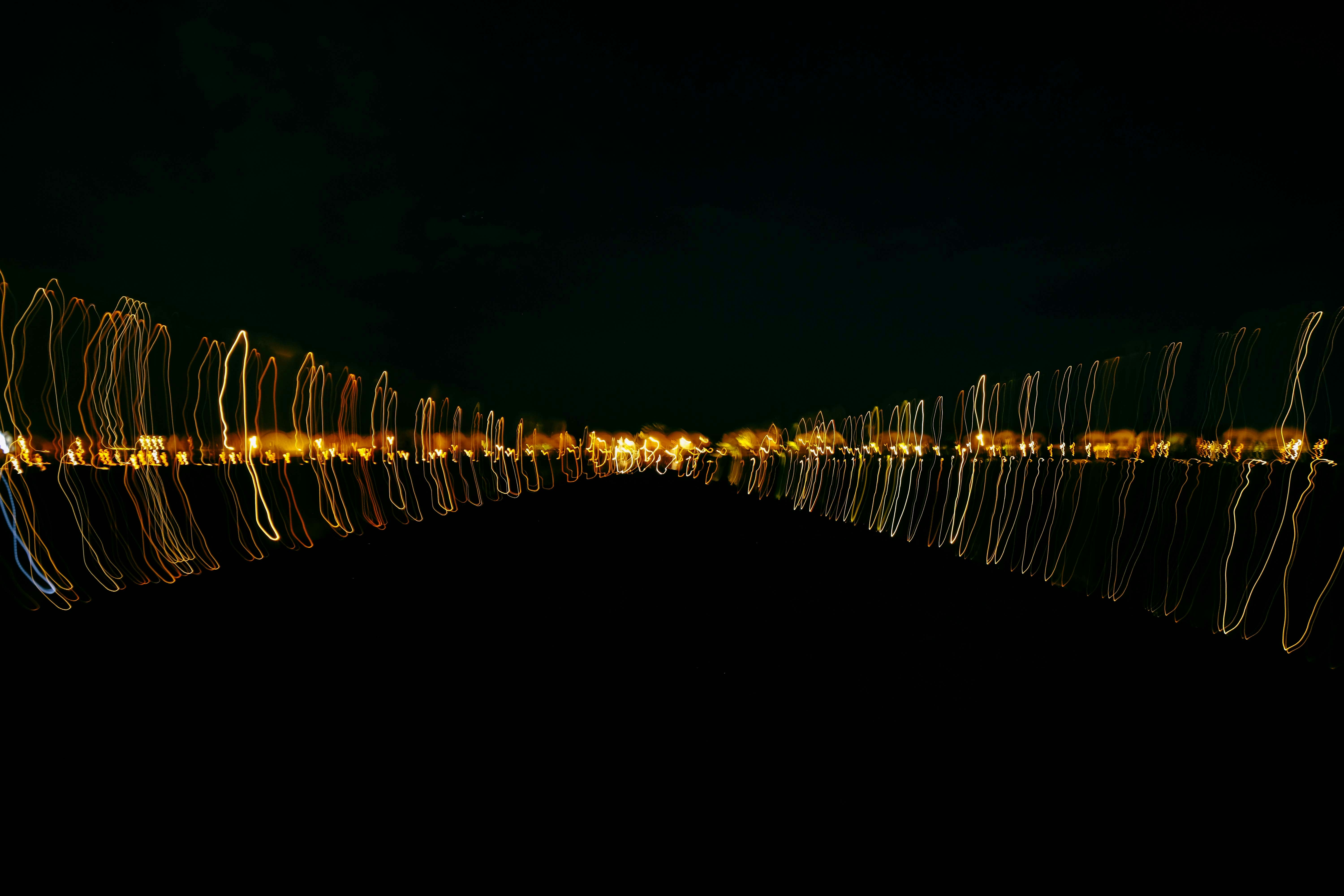 Night Blurred Light Trails