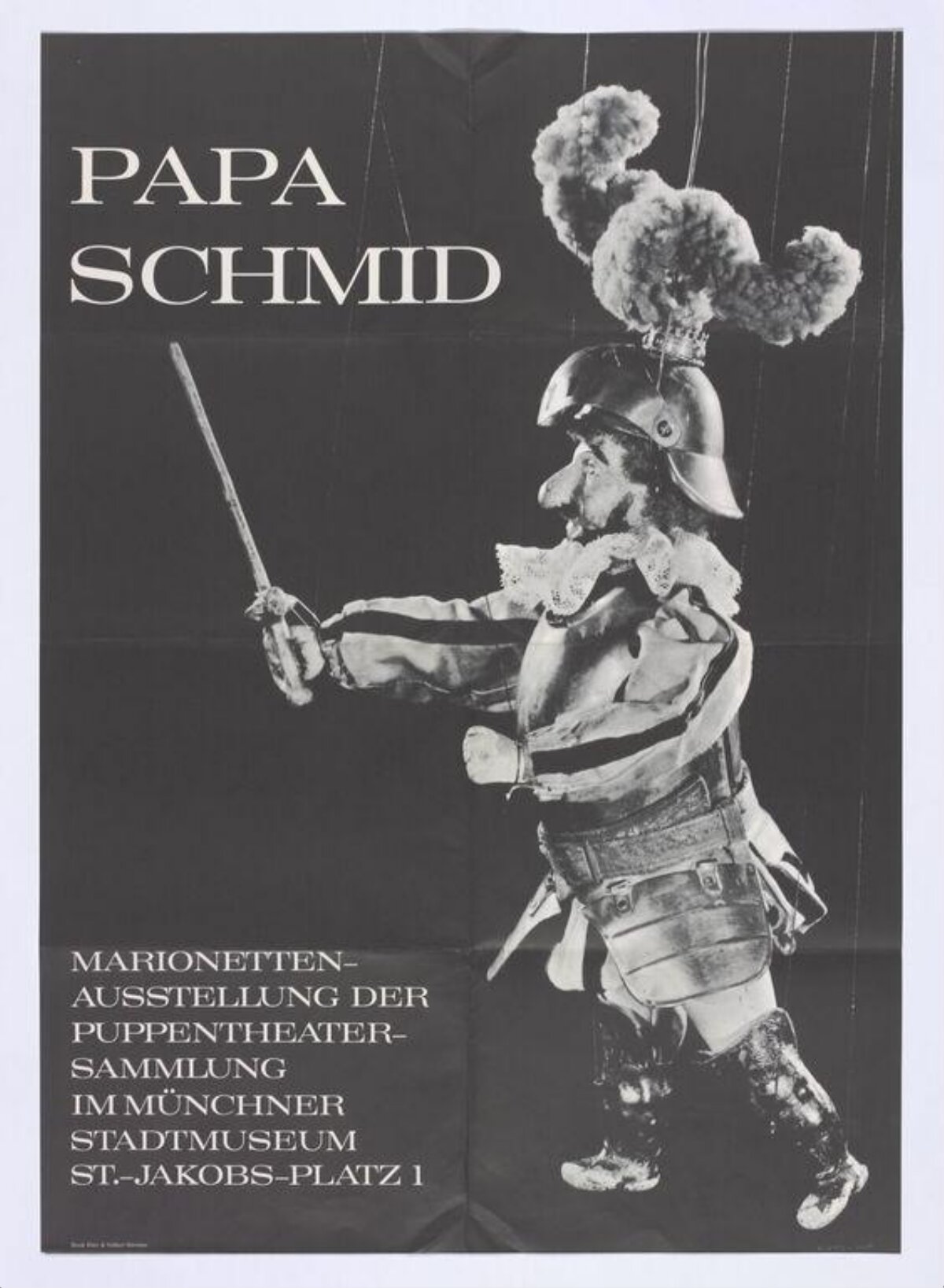 Papa Schmid Marionette Exhibition Poster