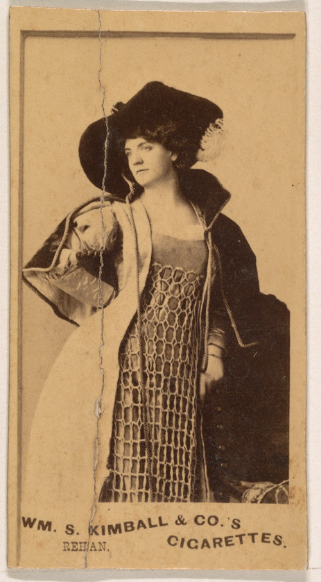 Kimball Cigarette Card of Actress Rehan