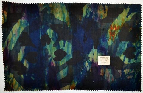 Vintage Abstract Printed Fabric Swatch
