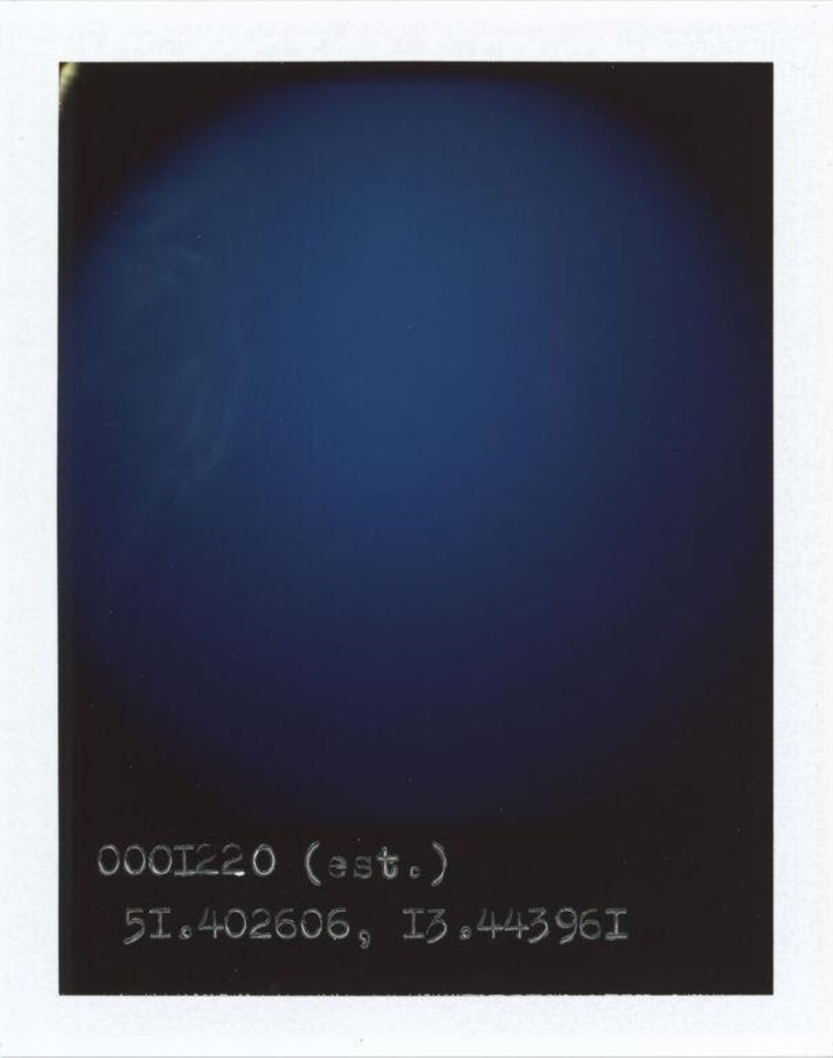 Polaroid With Handwritten Coordinates — Gradient Backgrounds