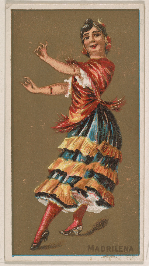 Vintage Madrilena Dancer Illustration
