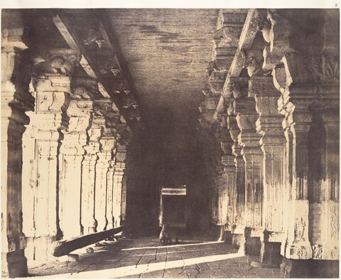 Ancient Temple Stone Corridor