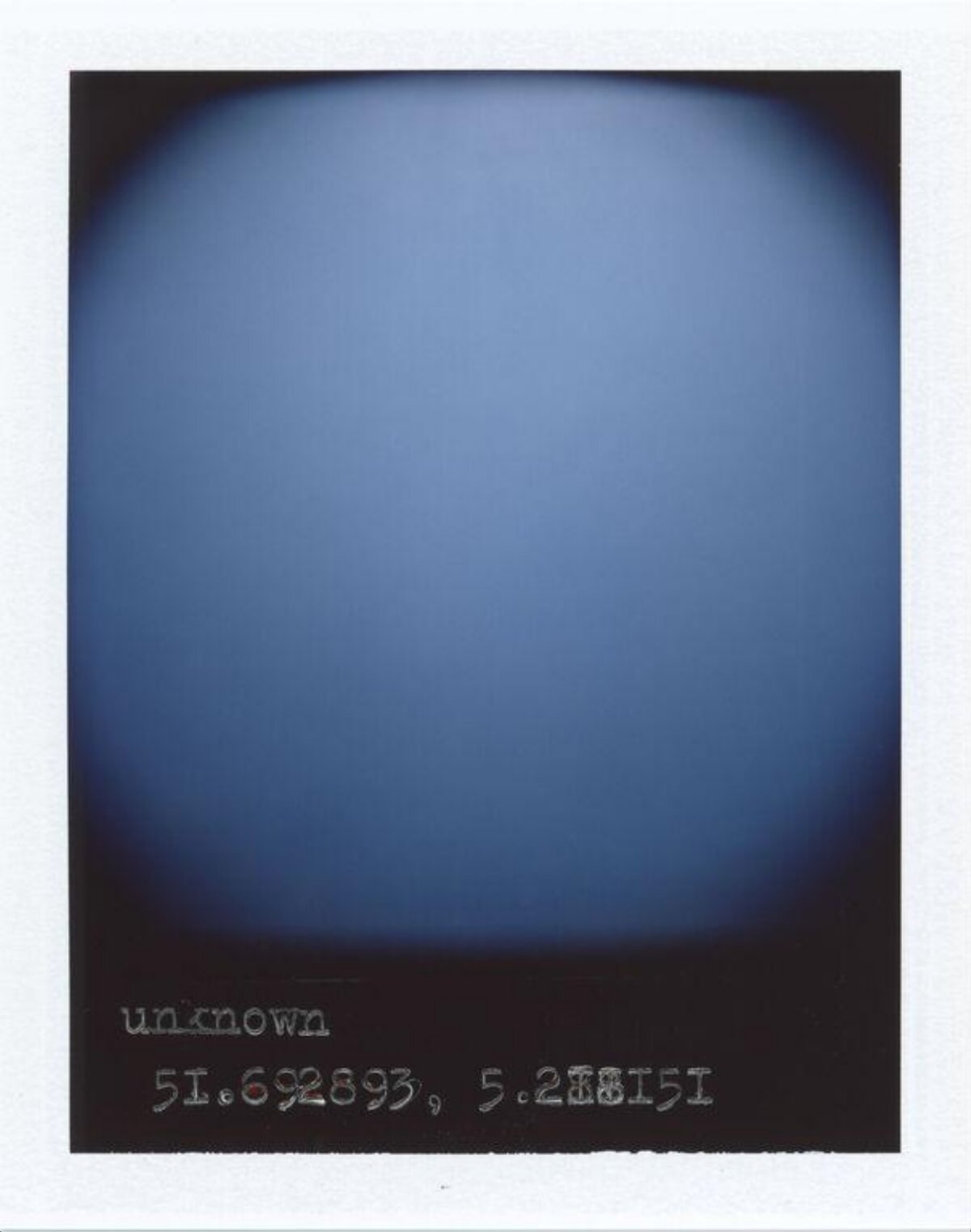 Polaroid with Unknown Coordinates