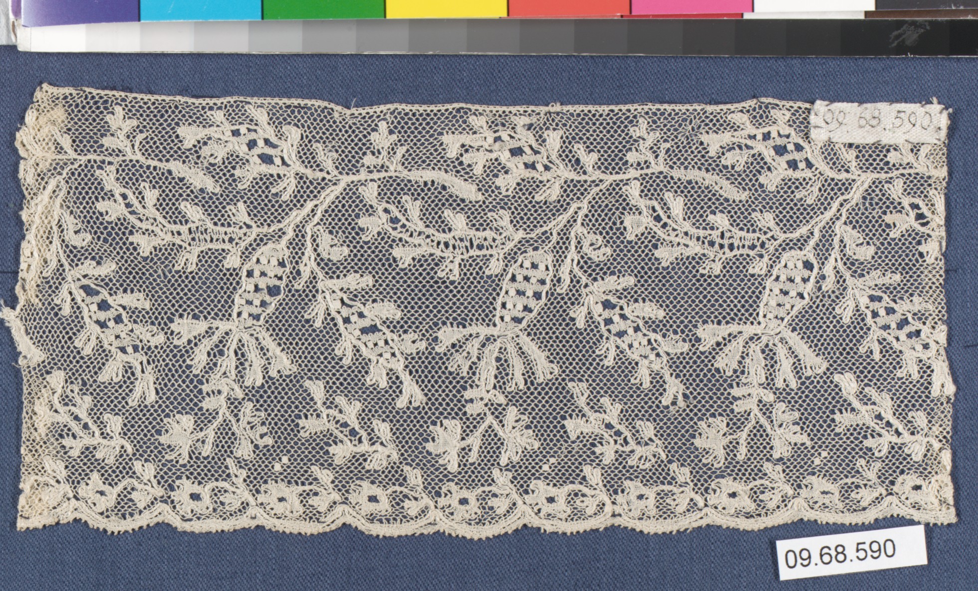 Antique Handmade Lace Fragment — Texture Backgrounds