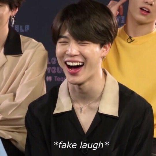 Jimin Fake Laugh Meme
