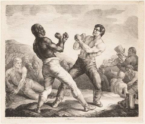Vintage Bare-Knuckle Boxing Match
