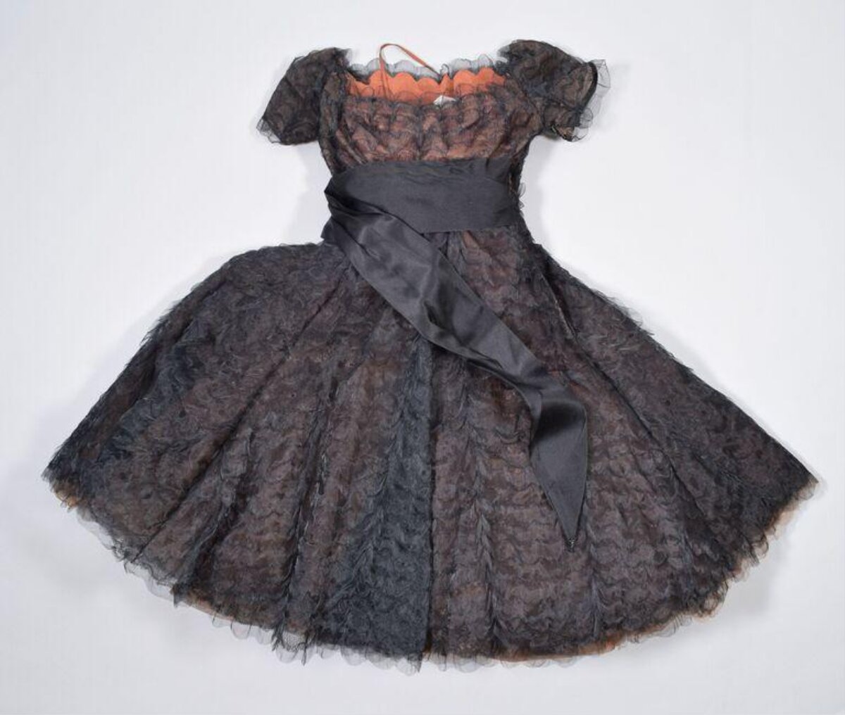 Black Lace Off-the-Shoulder Party Dress