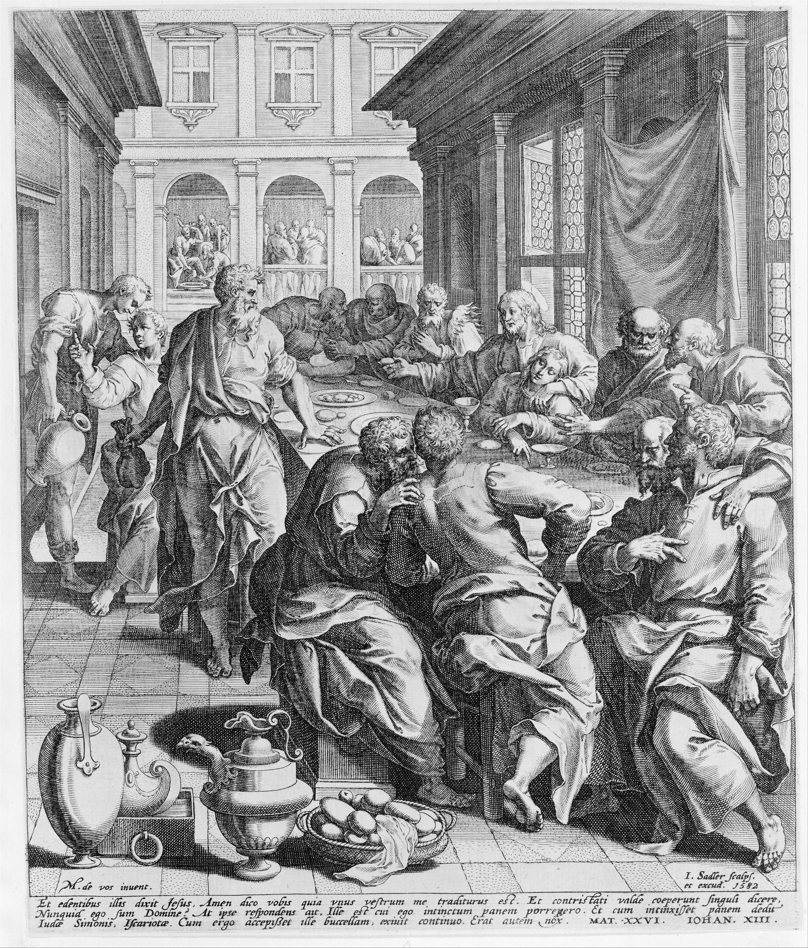 The Last Supper Engraving