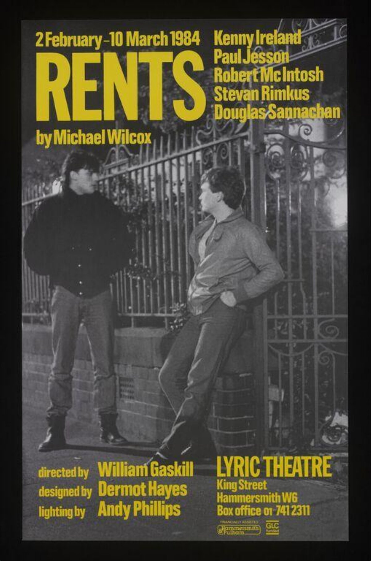 1984 RENTS Play Poster