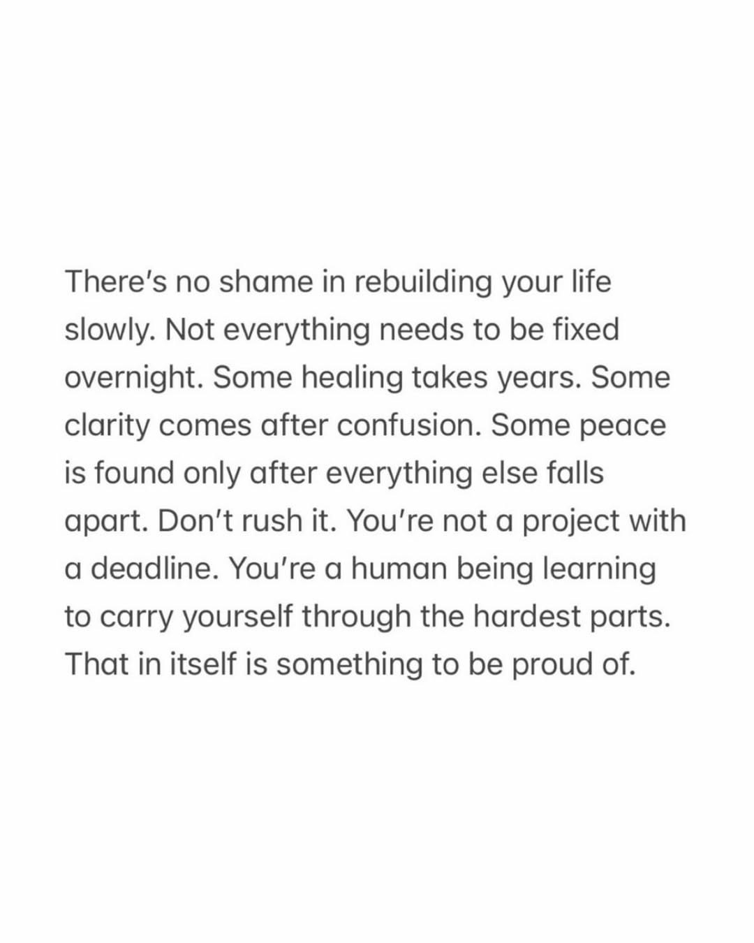 Motivational Quote About Slow Healing