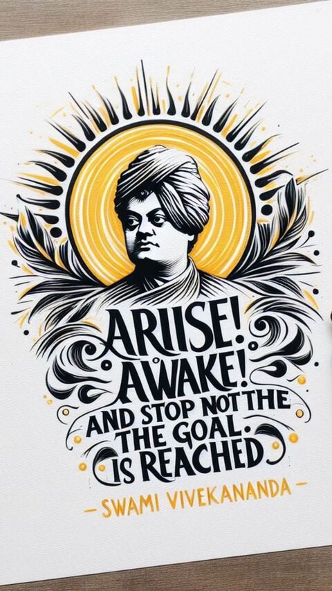 Swami Vivekananda Quote Art