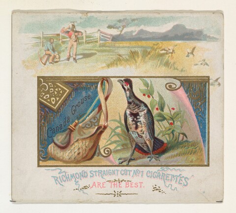 Vintage Richmond Cigarettes Canada Grouse Ad