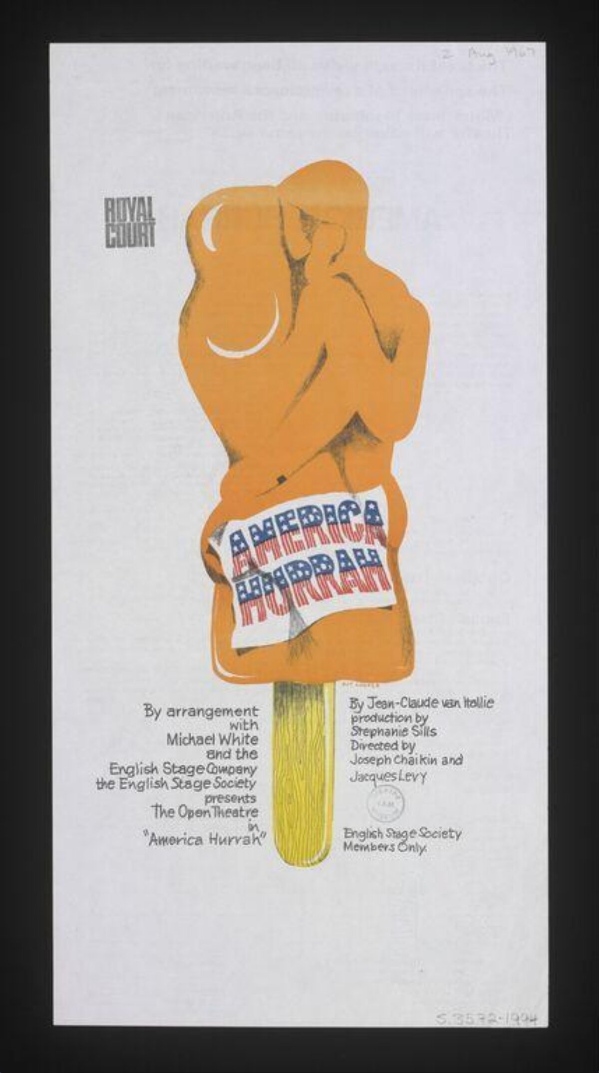 America Hurrah Royal Court Theatre Poster