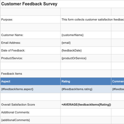 Customer Feedback Survey
