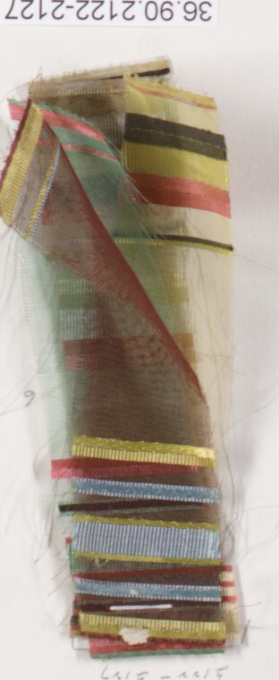 Folded Striped Textile Sample